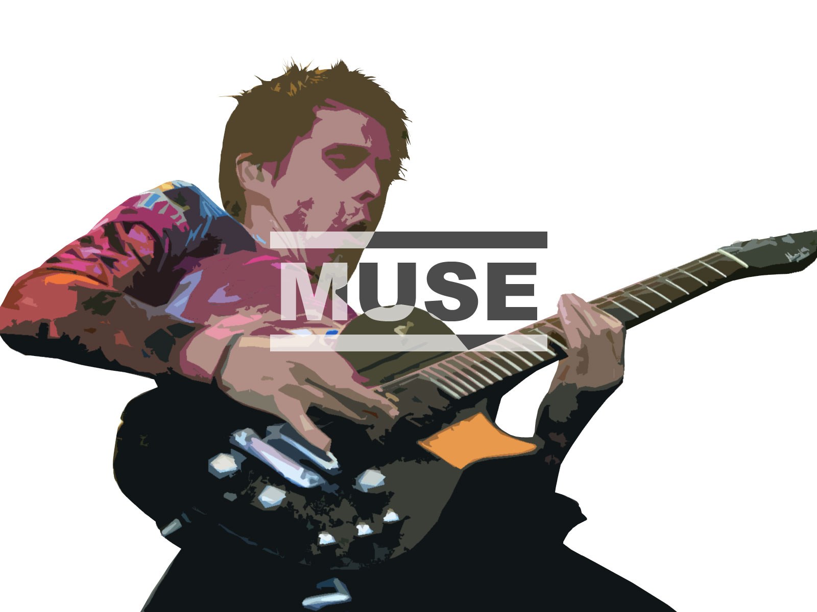 Muse guitarist performing