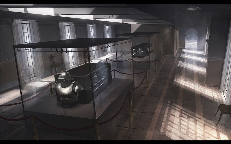 Museum exhibit hall