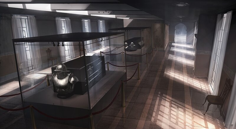Museum exhibit hall