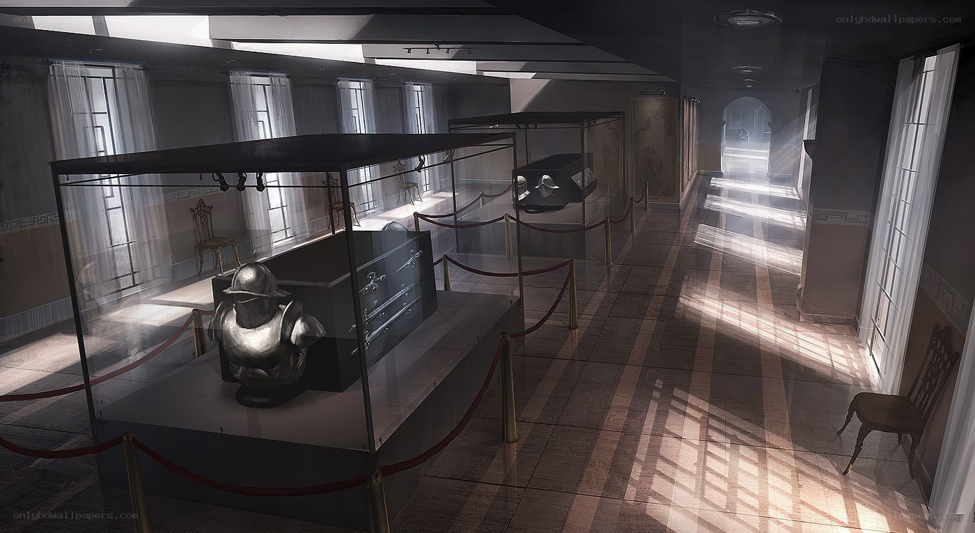 Museum exhibit hall