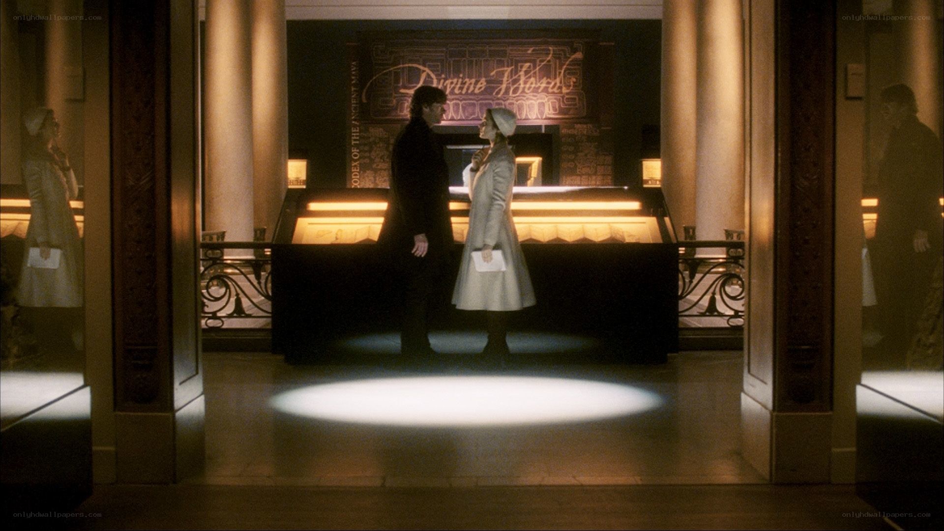 museum exhibit scene