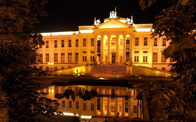 Museum of Fine Arts at night