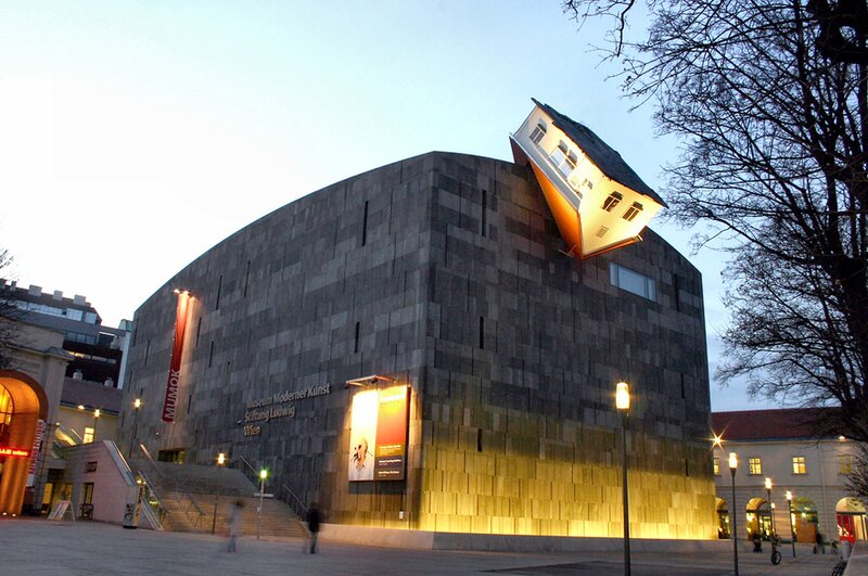 Museum with Tilted House