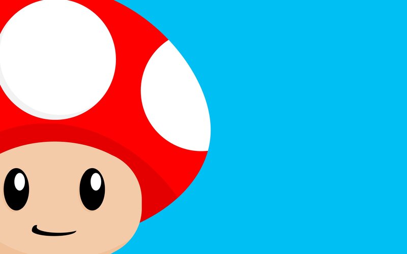 Mushroom Character — Red, Playful, Vector Art