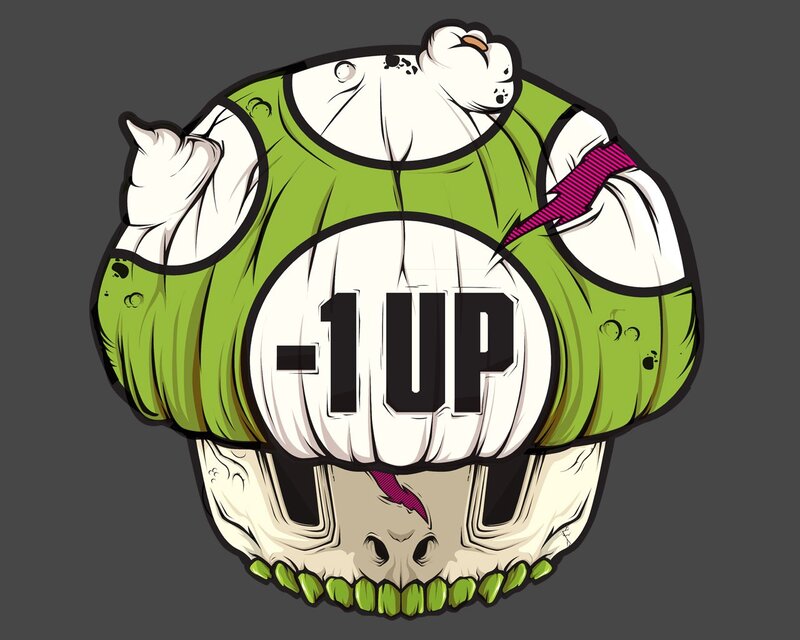 Mushroom Character Skull