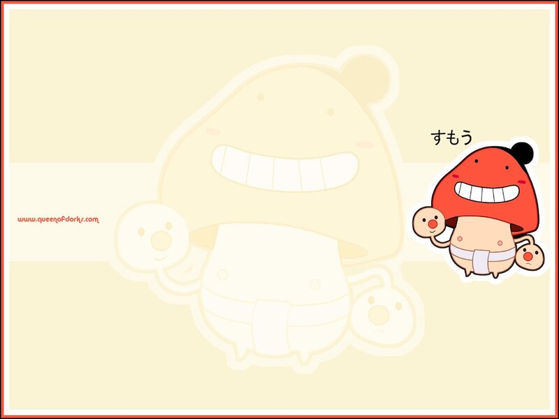 Mushroom character wallpaper