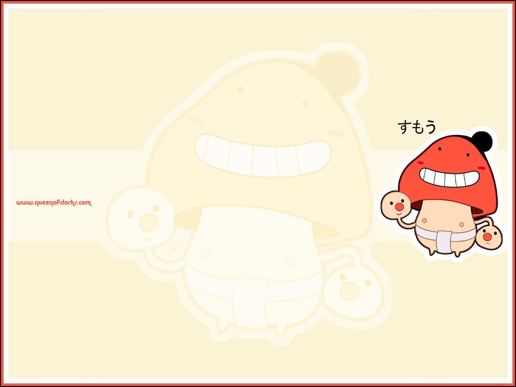 Mushroom character wallpaper
