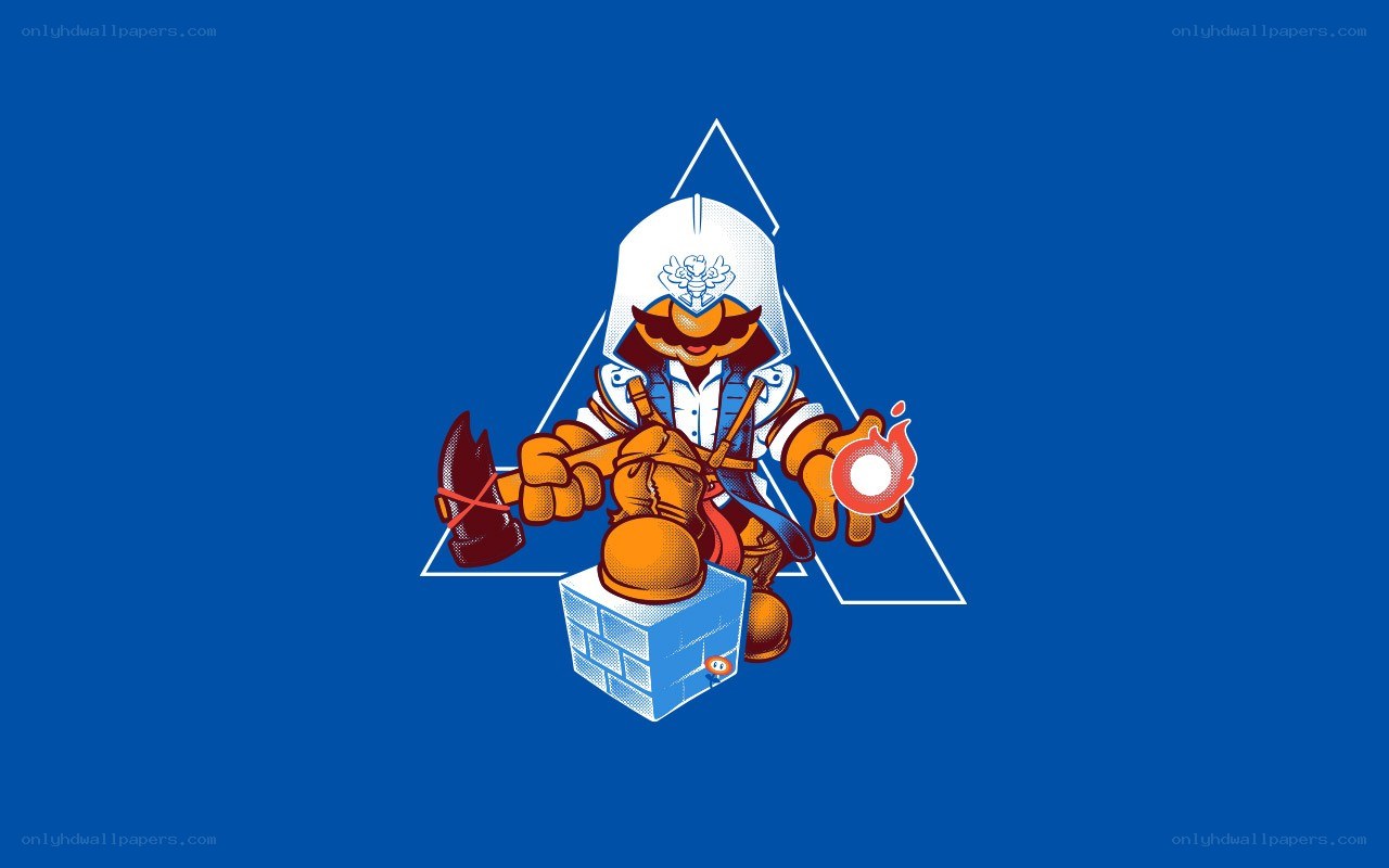Mushroom character with fireball