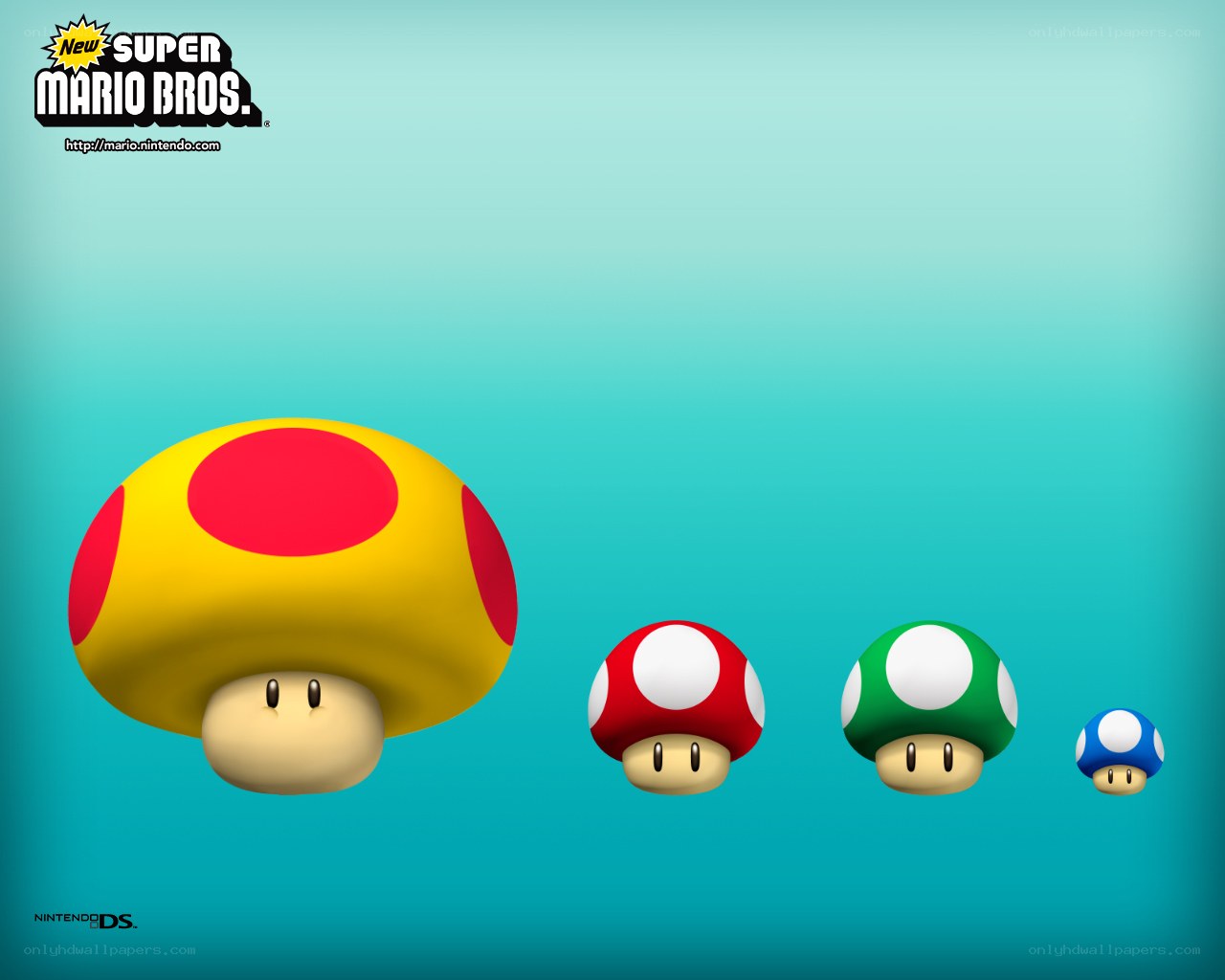 Mushroom characters from New Super Mario Bros.