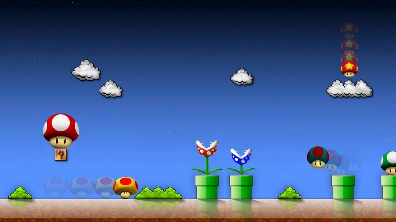 Mushroom Characters in Game — Blue