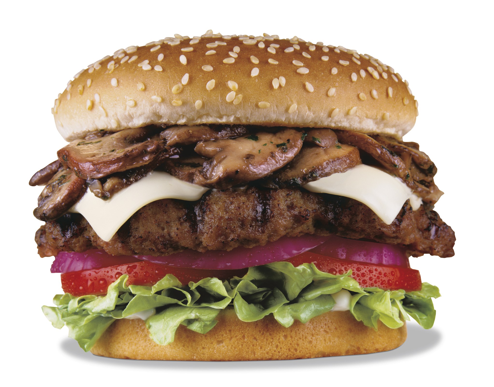 mushroom cheeseburger
