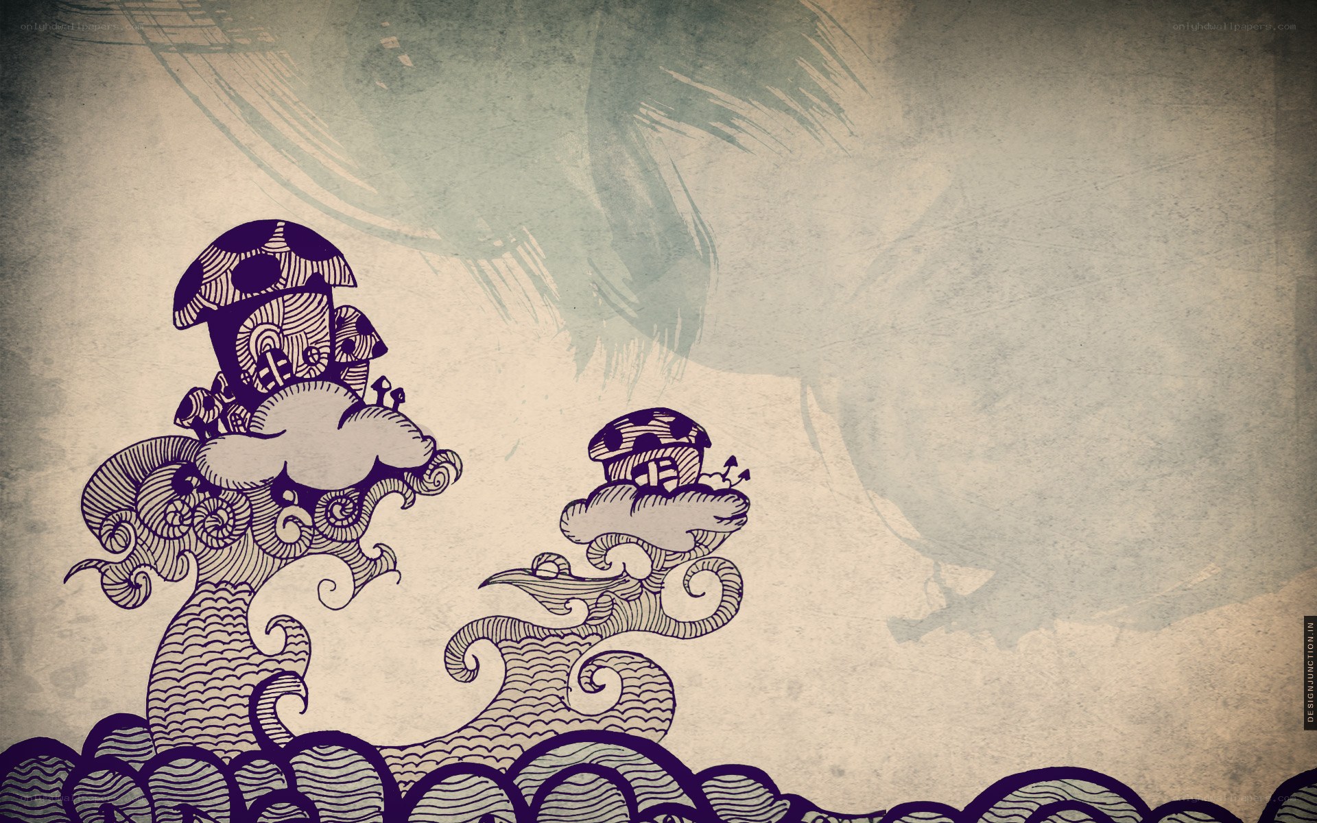 mushroom cloud illustration