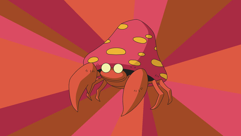 Mushroom crab character