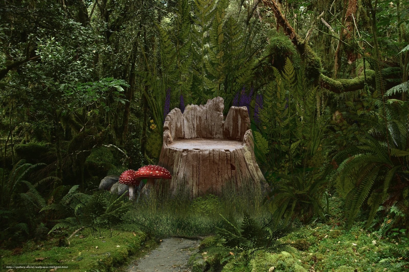 Mushroom forest chair