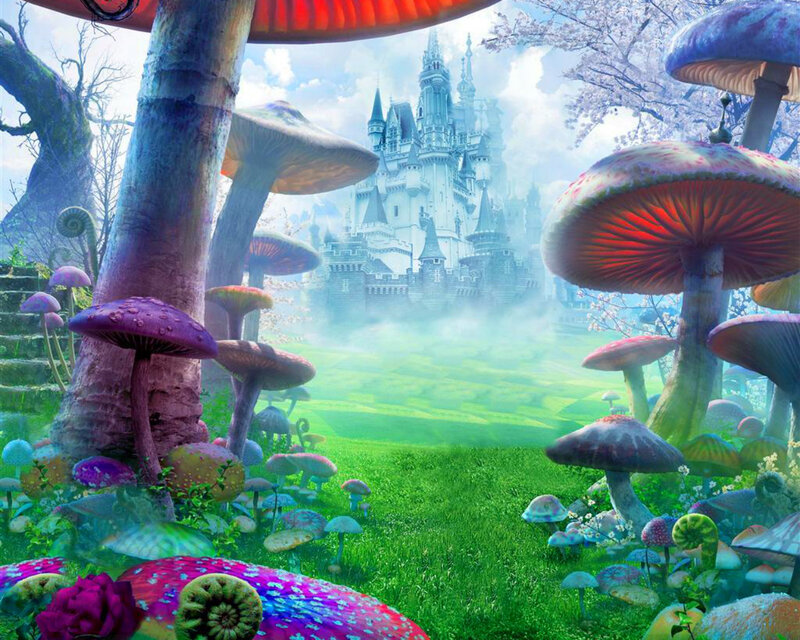 Mushroom Forest with Castle