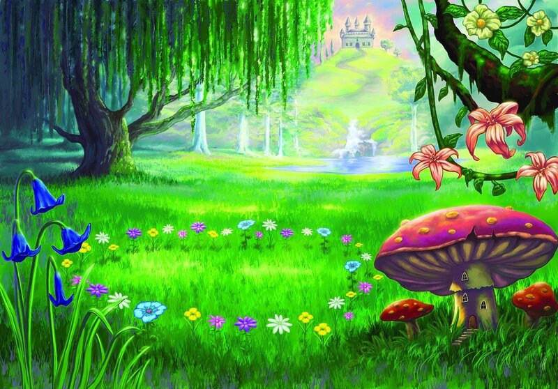 Mushroom House in Meadow