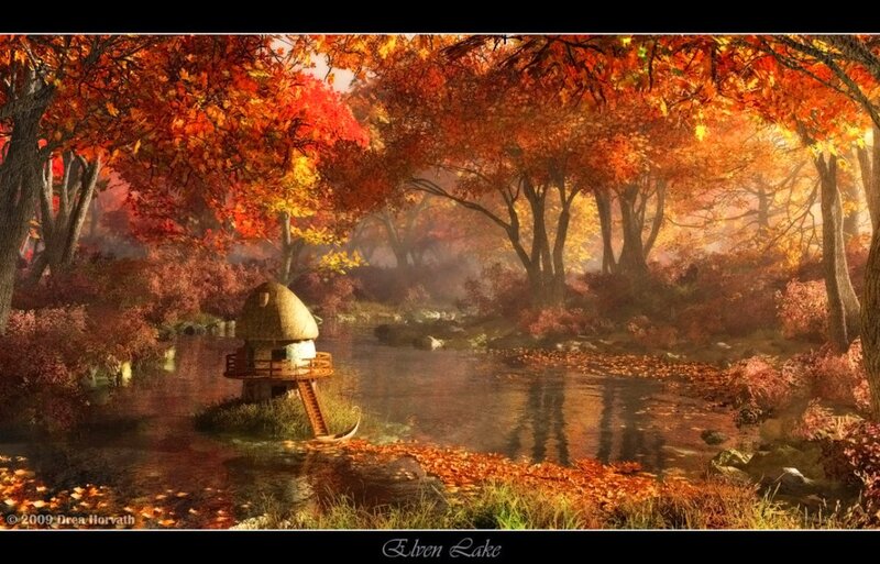 Mushroom House on Lake
