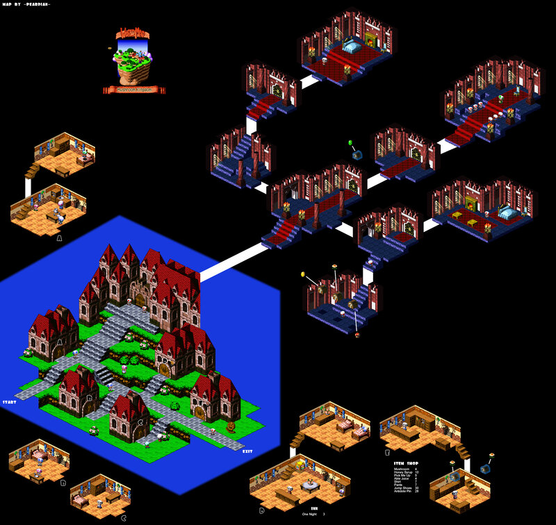 Mushroom Kingdom map