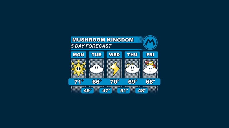 Mushroom Kingdom Weather Forecast — Blue