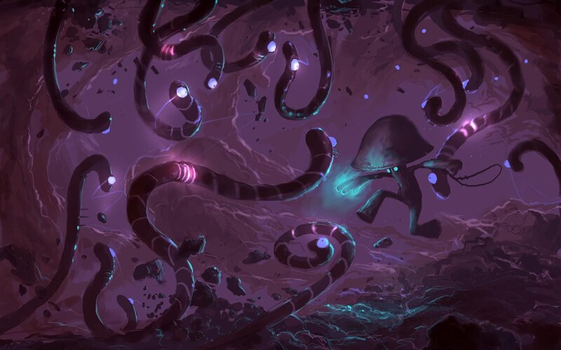 Mushroom-like Creature — Purple