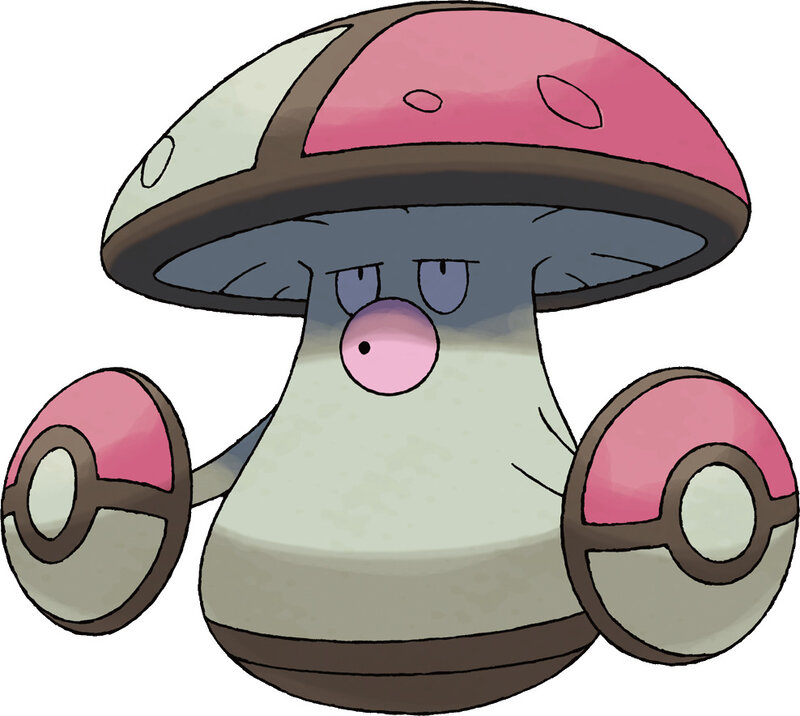 Mushroom-like Pokémon character