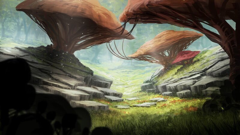 Mushroom-like Trees