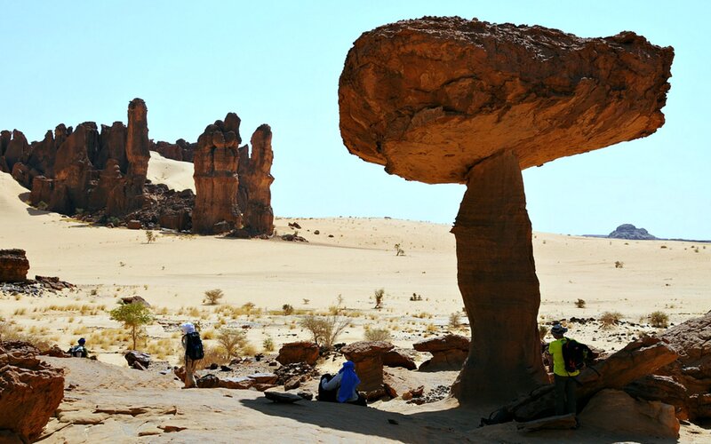Mushroom Rock Formation — Brown