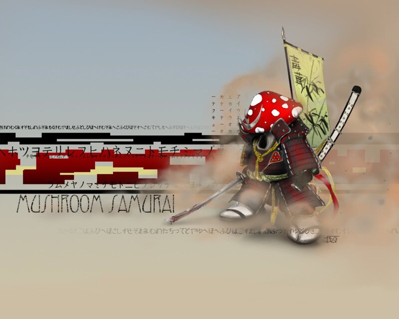 Mushroom Samurai Warrior