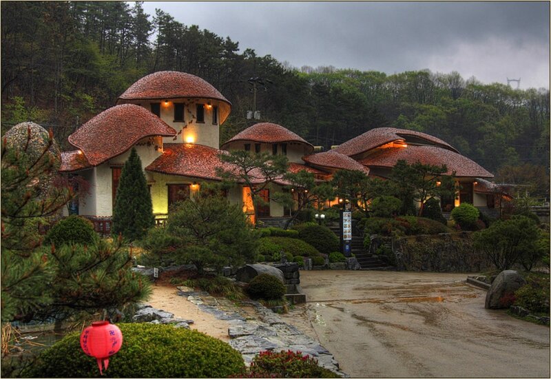 Mushroom-shaped Buildings