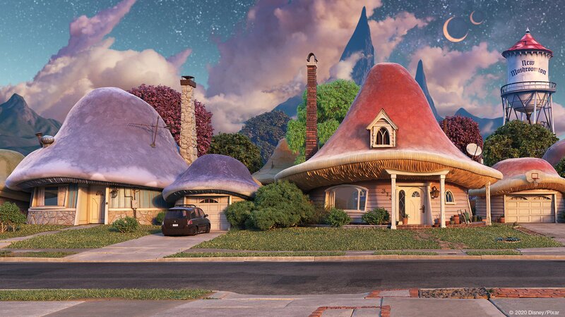 Mushroom-shaped Houses — Purple