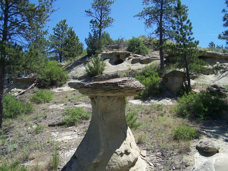Mushroom-shaped Rock Formation