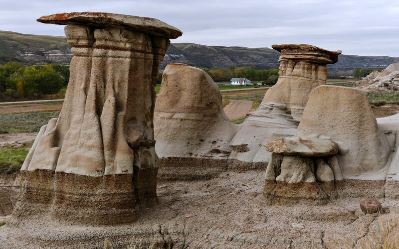 Mushroom-shaped Rock Formations — Beige