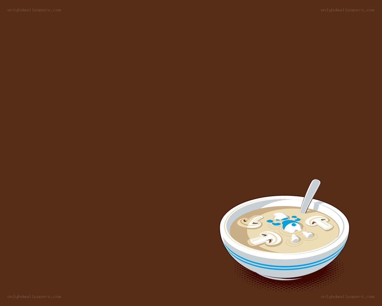 mushroom soup illustration