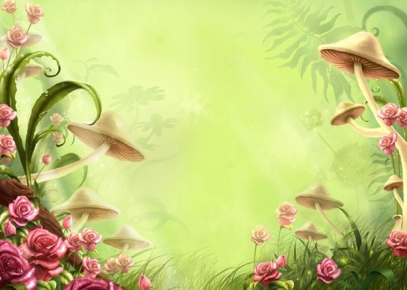Mushrooms and Roses