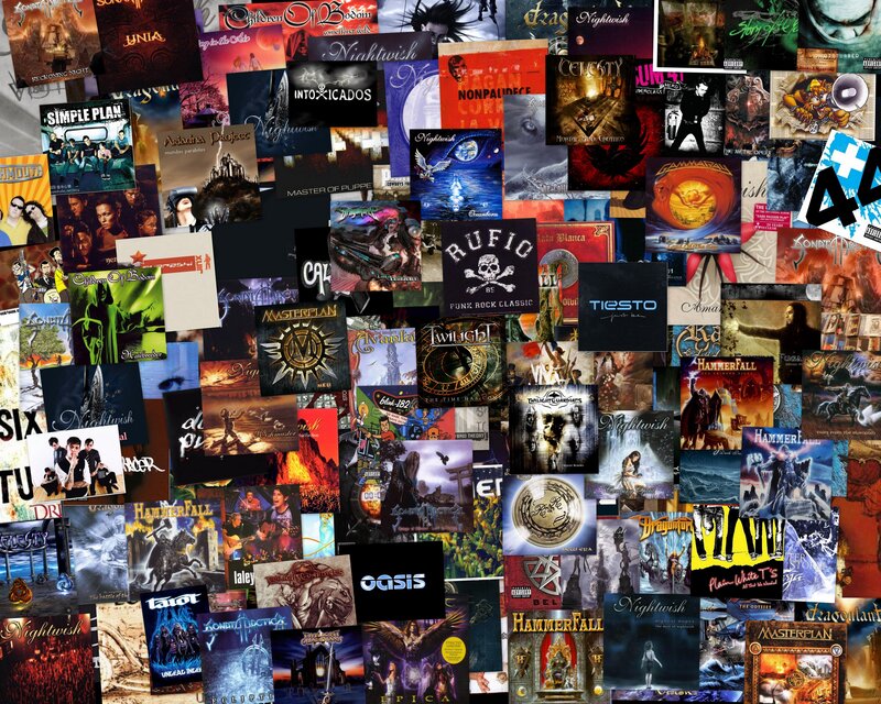 Music album collage