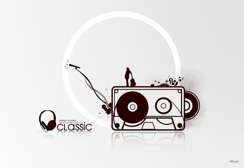 music and audio equipment illustration