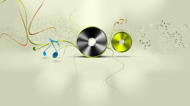 music and cd abstract design