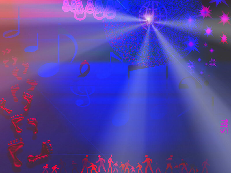 Music and dance abstract background
