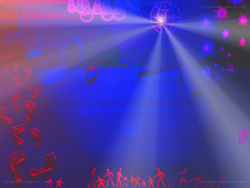 Music and dance abstract background