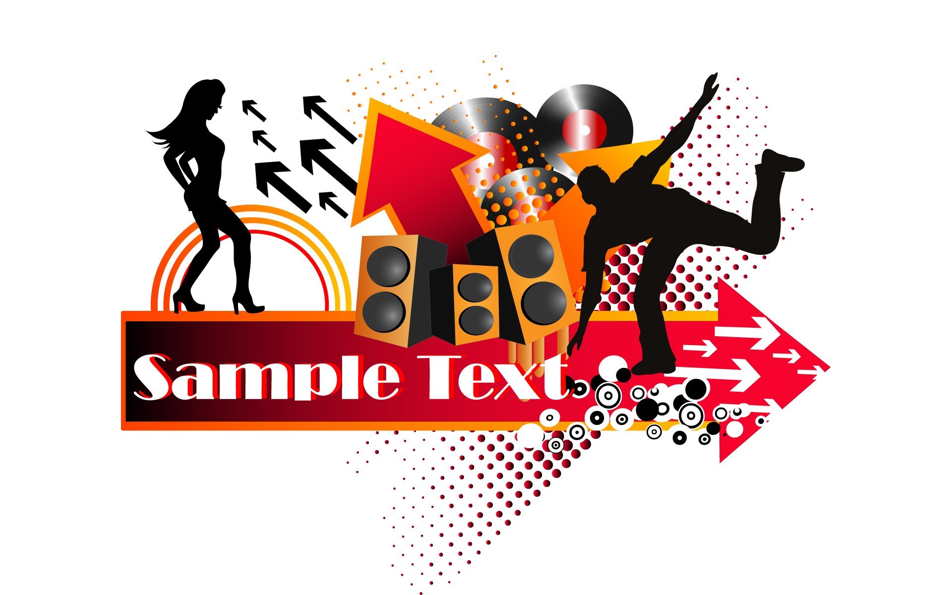 music and dance graphic design