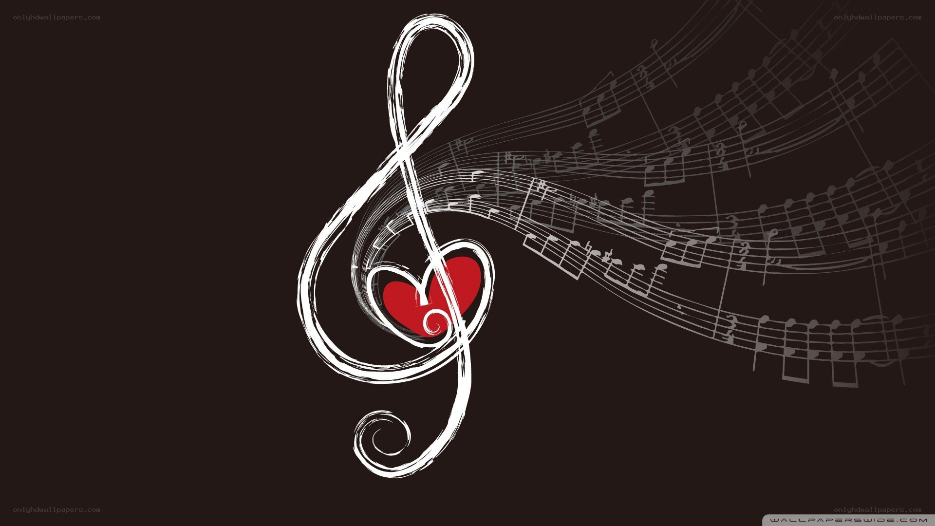 music and heart symbol