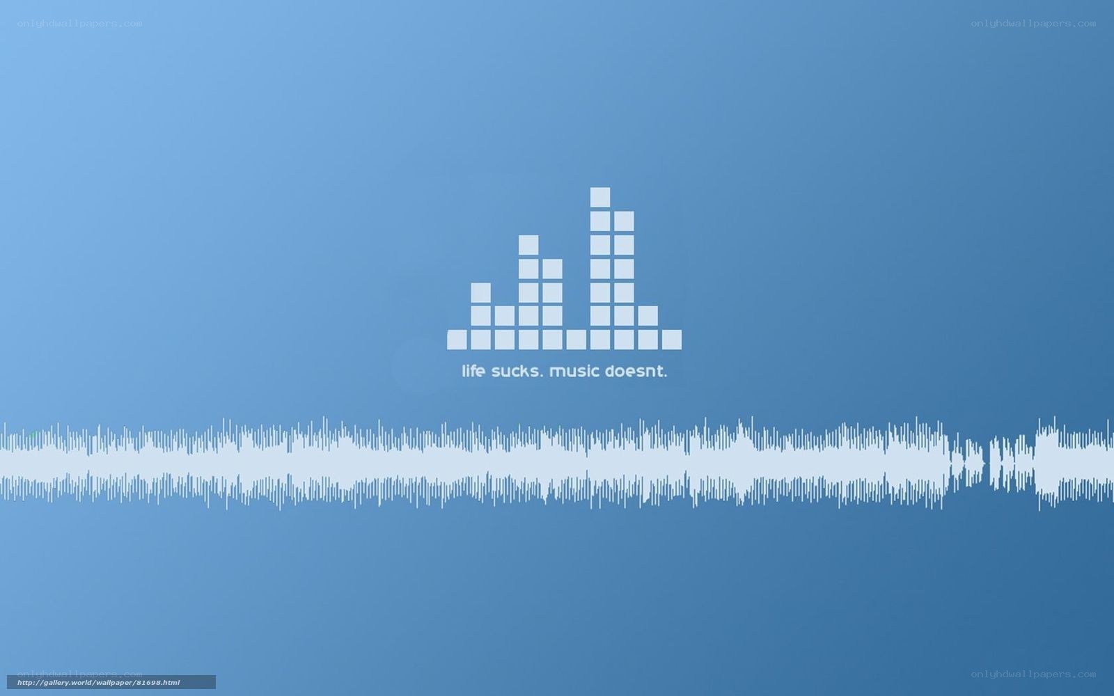 Music and life quote wallpaper