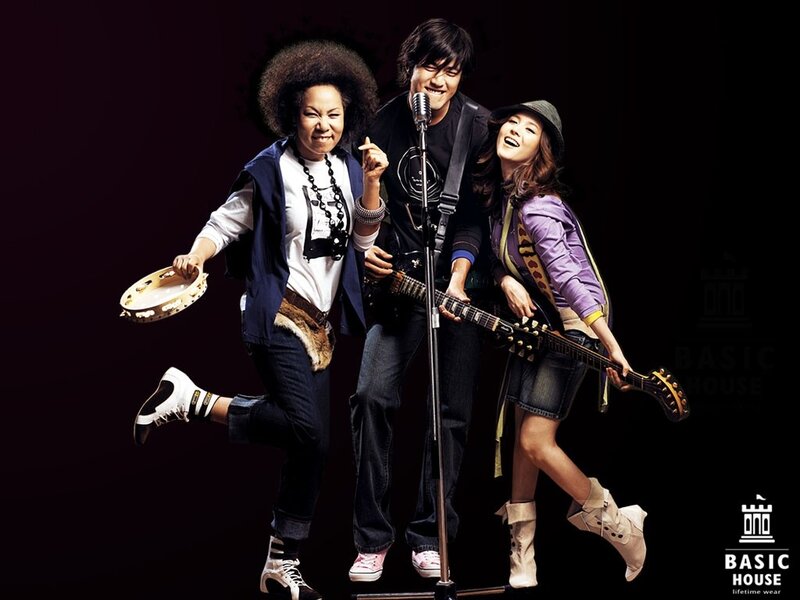 Music band performing together