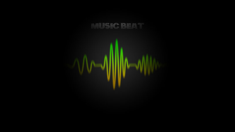 music beat waveform