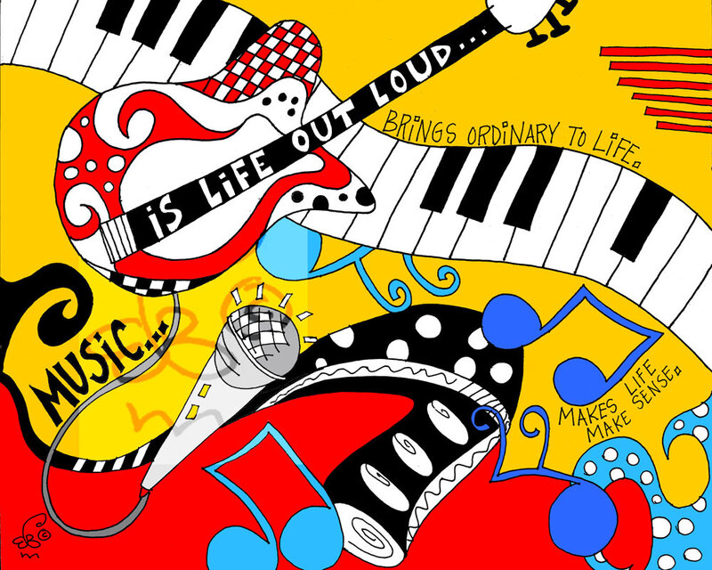 Music brings life to art