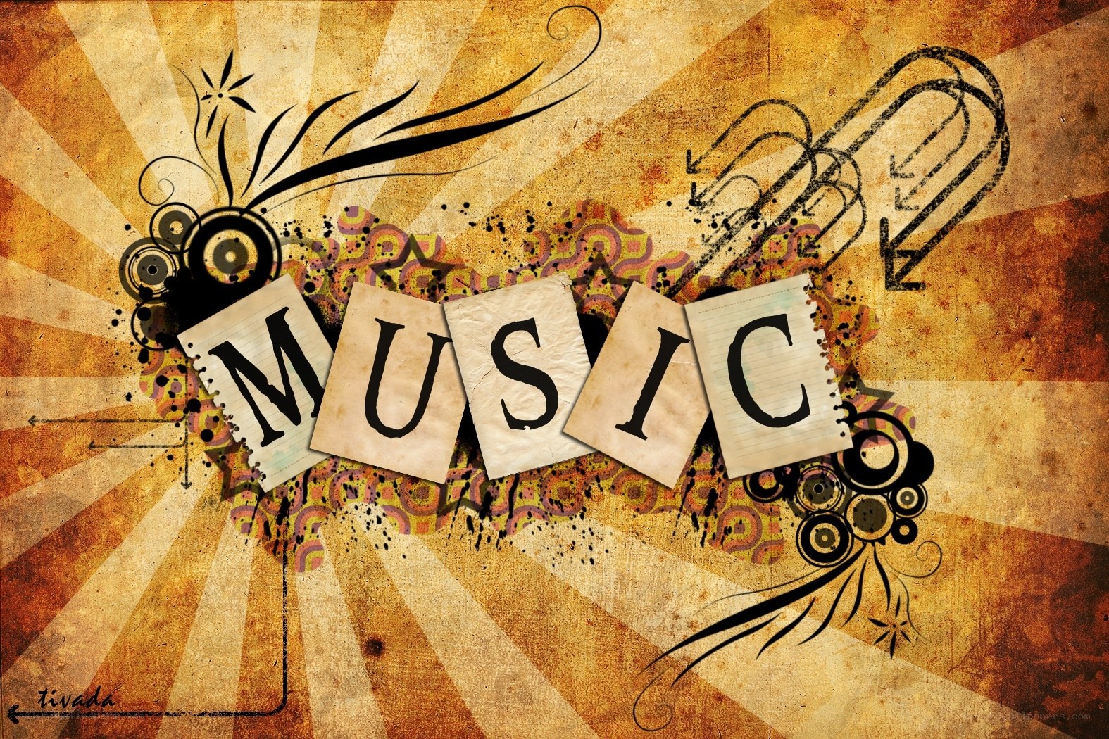 Music collage art