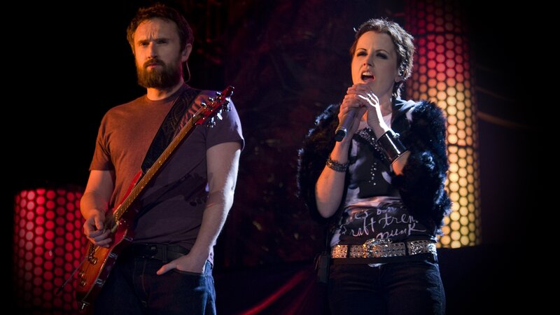 Music duo performing on stage