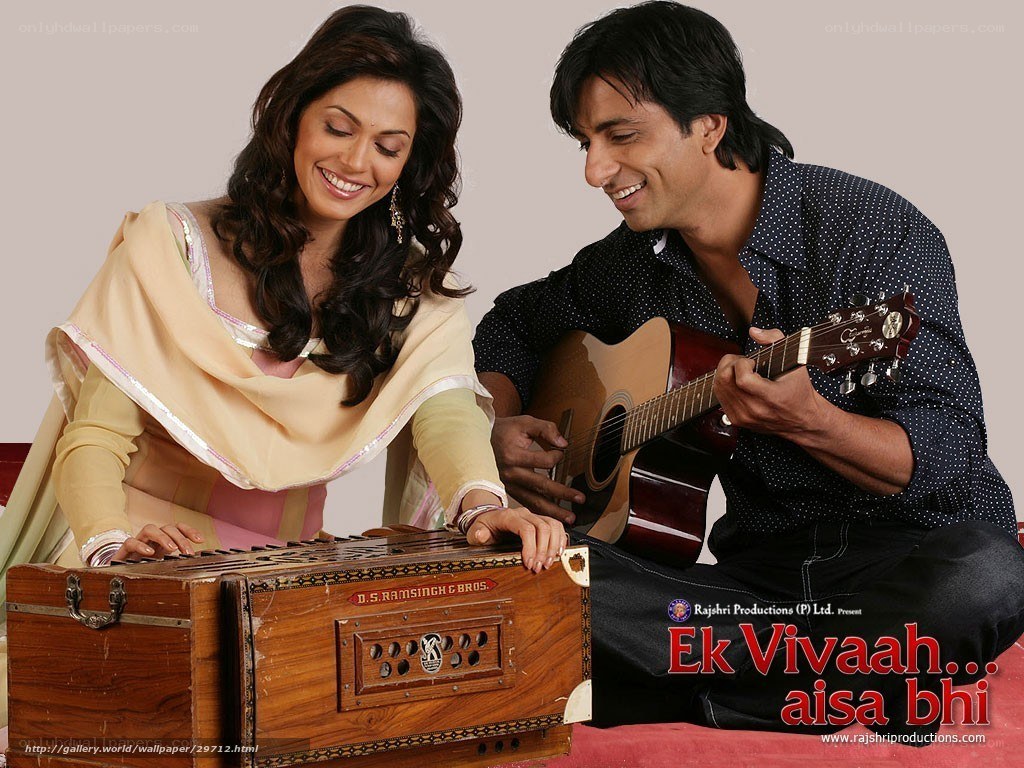 Music duo playing instruments
