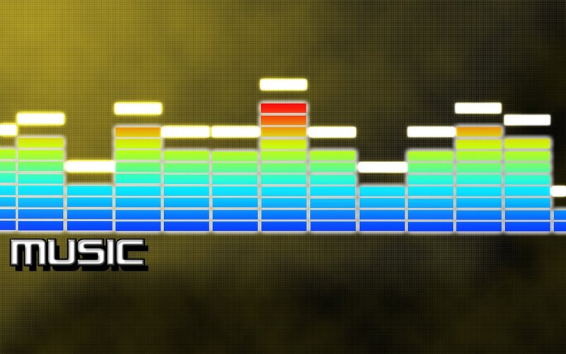 Music equalizer display