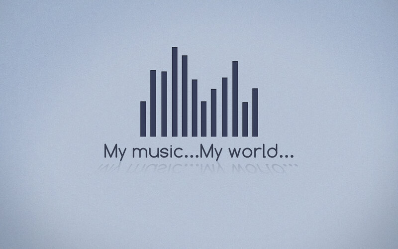 Music Equalizer Graphic — Gray